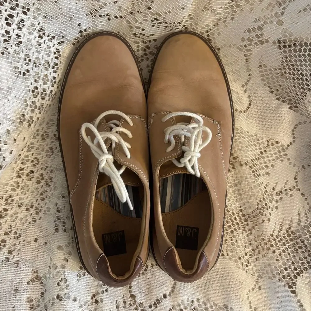 Johnston & Murphy Men's US 9.5 M Leather Oxford Dress Shoes